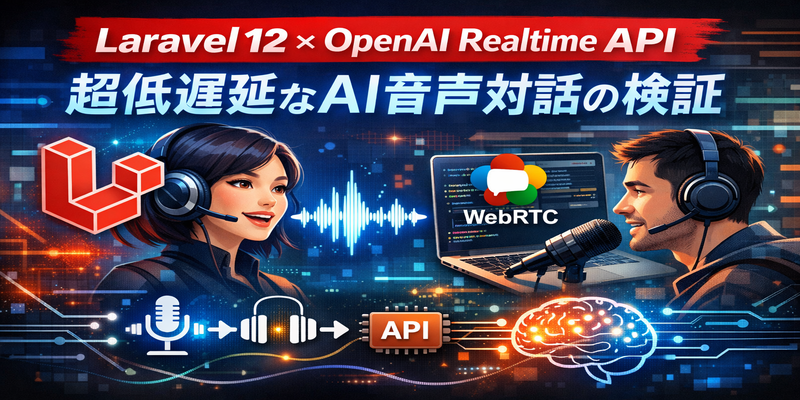 Laravel 12｜OpenAI Realtime API 超低遅延なAI音声対話の検証